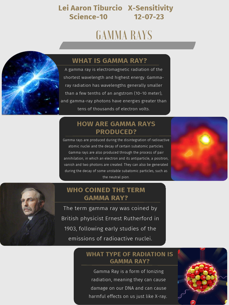 Understanding Gamma Rays: Definition & Facts | PDF | Science & Mathematics