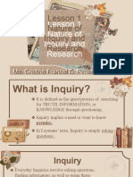 L1 Nature of Inquiry and Research