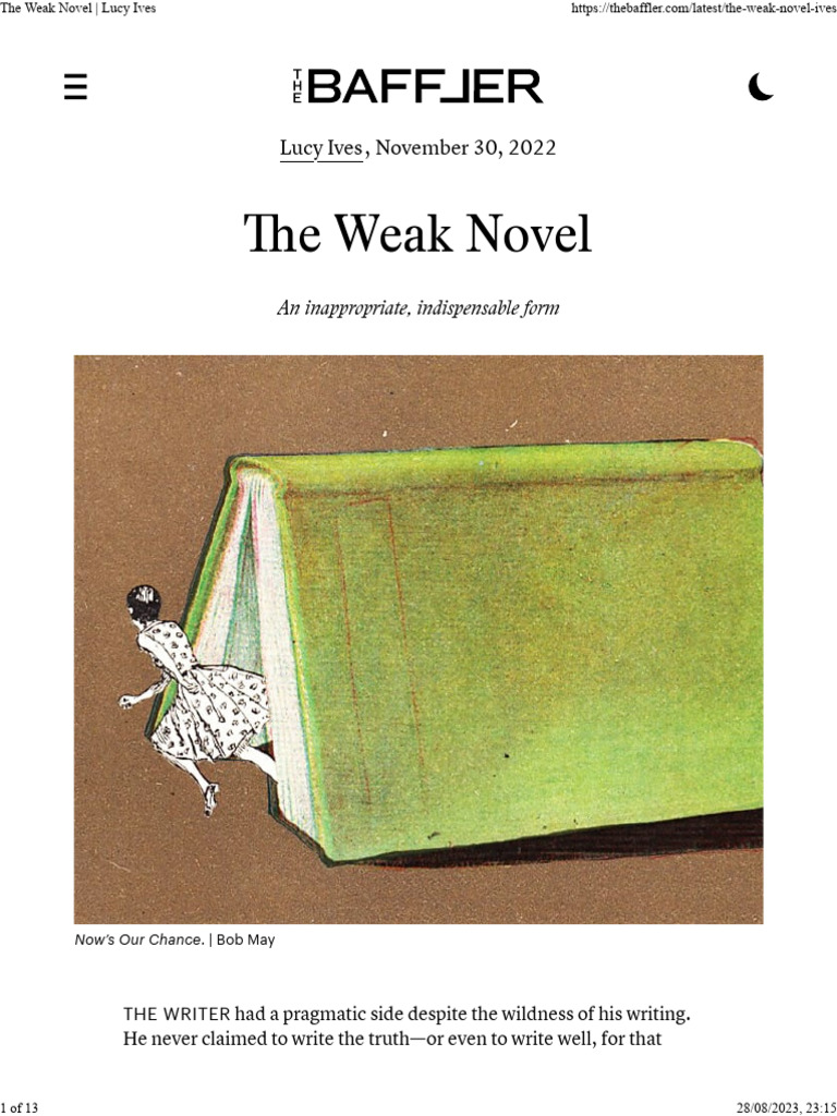 Exploring the Concept of the Weak Novel | PDF | Novels | Books