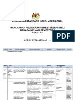 Kurikulum Standard Kolej Vokasional Rancangan Pelajaran Semester (RPS/RSL) Bahasa Melayu Semester 4