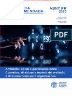 PR 2030 - 2023 - Prática Recomendada - Ambiental, Social e Governança (ESG) - Conceitos, Diretrizes e Modelo de Avaliação