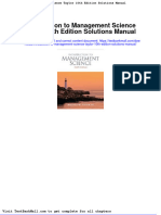 Full Download Introduction To Management Science Taylor 10th Edition Solutions Manual PDF Full Chapter
