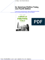 Full download Test Bank for American Politics Today Core Fourth Edition pdf full chapter