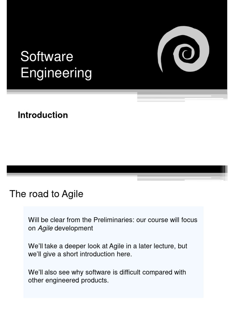 SE 2324 01 Introduction | PDF | Agile Software Development | Software ...