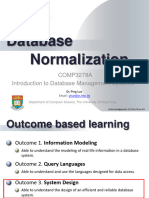 Lecture 9 DB Normalization