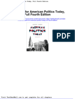 Full Download Test Bank For American Politics Today Full Fourth Edition PDF Full Chapter