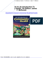 Full Download Test Bank For An Introduction To Community Health 7th Edition James F Mckenzie PDF Full Chapter