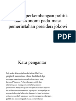 Laporan Perkembangan Politik Dan Ekonomi Pada Masa Pemerintahan Presiden Jokowi Dodo