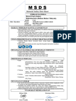 Material Safety Data Sheet: Diesel Fuel (Solar) Hidrokarbon (Bahan Bakar Minyak)