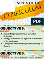 Components of The Curriculum