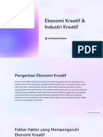 Ekonomi Kreatif and Industri Kreatif