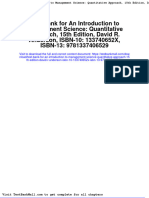 Full Download Test Bank For An Introduction To Management Science Quantitative Approach 15th Edition David R Anderson Isbn 10 133740652x Isbn 13 9781337406529 PDF Full Chapter