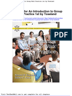 Full Download Test Bank For An Introduction To Group Work Practice 1st by Toseland PDF Full Chapter