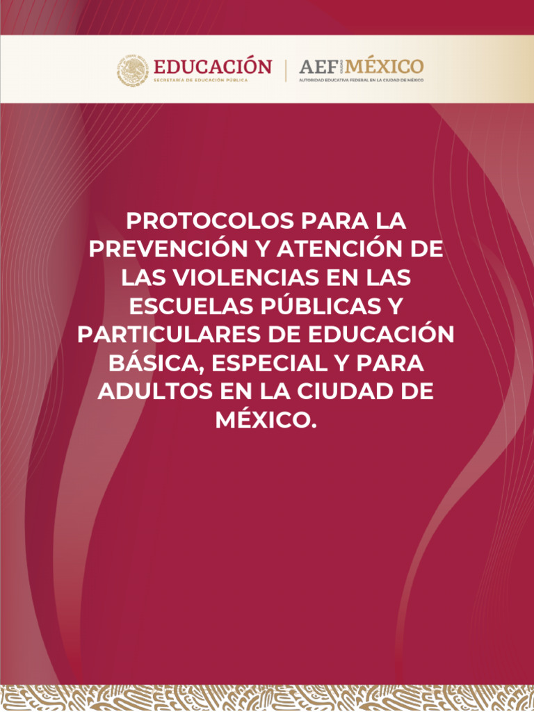 Protocolos de Prevención de Violencias Escolar | PDF | Abuso infantil ...