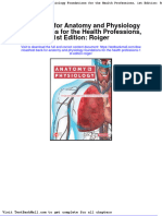 Full Download Test Bank For Anatomy and Physiology Foundations For The Health Professions 1st Edition Roiger PDF Full Chapter