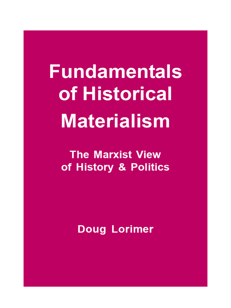 Understanding Historical Materialism | PDF | Materialism | Karl Marx
