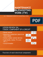 1a Perform Maintenance and Troubleshooting Work (TW)