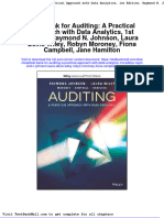 Full Download Test Bank For Auditing A Practical Approach With Data Analytics 1st Edition Raymond N Johnson Laura Davis Wiley Robyn Moroney Fiona Campbell Jane Hamilton PDF Full Chapter