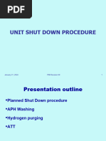 1unit Shut Down Procedure