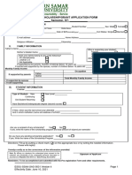 Pre Scholarship or Grant Application Form