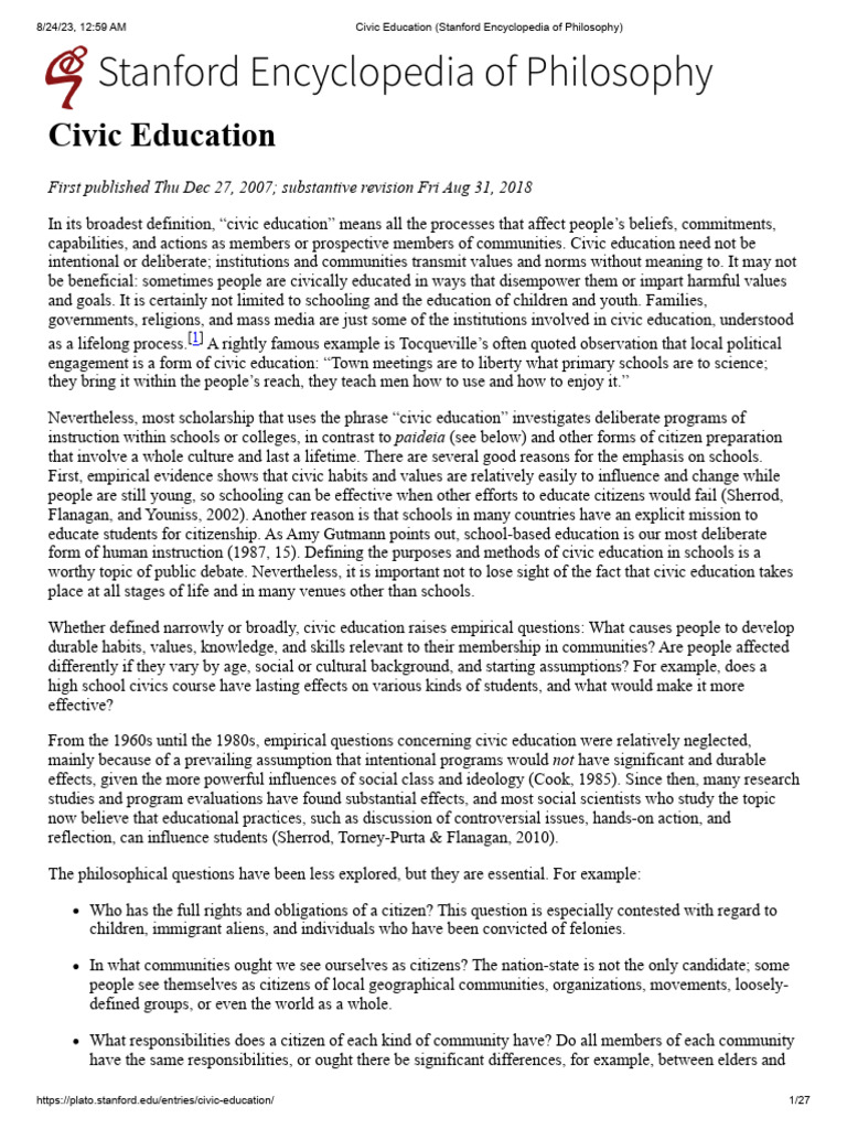 Media's Role in Civic Education | PDF | Democracy | Political Ideologies