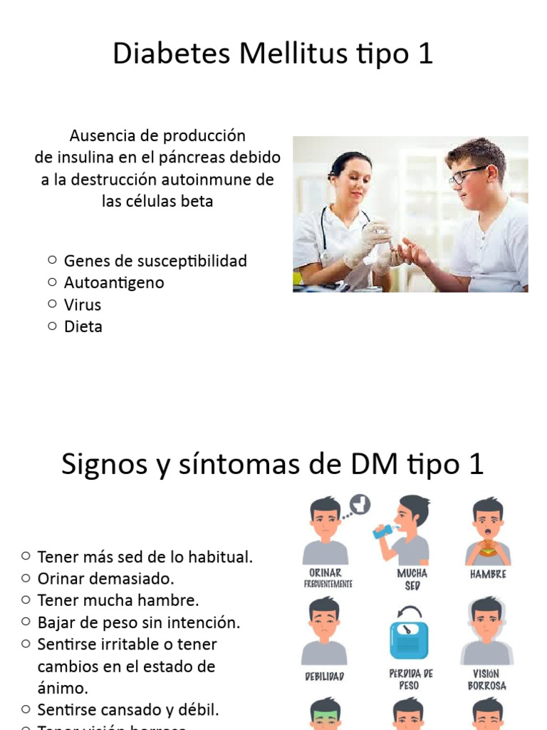Síntomas y Tratamiento de Diabetes Tipo 1 | PDF | Diabetes | Insulina