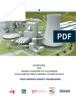 Energy Audit Manual For Thermal Power Plants