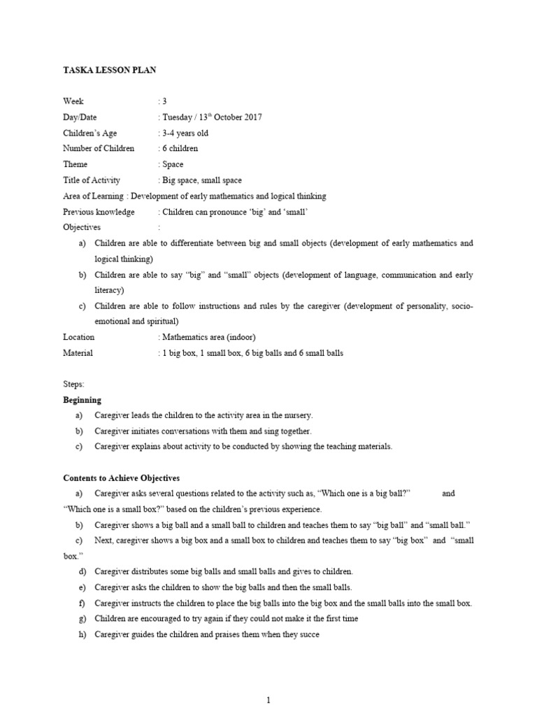 Chladiaca Taska Action Plan