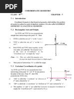 CHAPTER 7 Co-Ordinarte Geometry