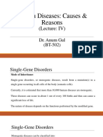 5 Human Diseases, Causes and Reasons (Lec IV)