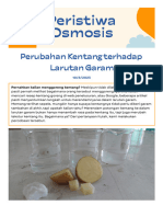 Laprak Biologi Osmosis Kentang