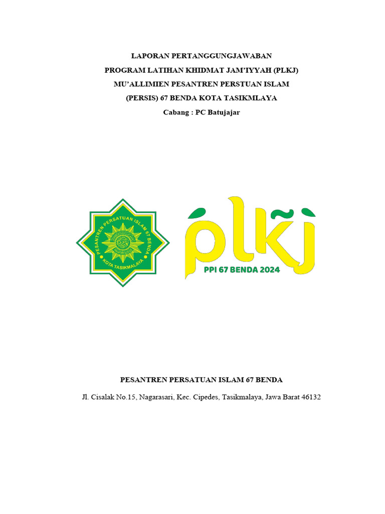 LPJ PLKJ Pc. Batujajar | PDF