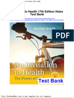 Full Download Invitation To Health 17th Edition Hales Test Bank PDF Full Chapter