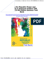 Full Download Keeping The Republic Power and Citizenship in American Politics The Essentials 8th Edition Barbour Test Bank PDF Full Chapter