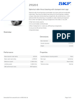 SKF 29320 E specification