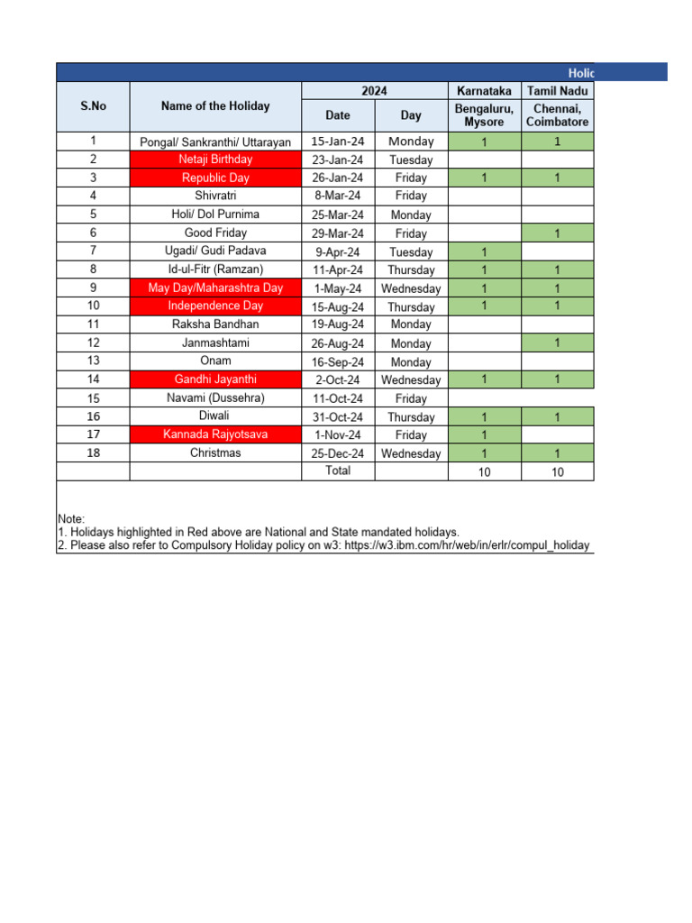 Holiday Calendar 2025 PDF Festival South Asia
