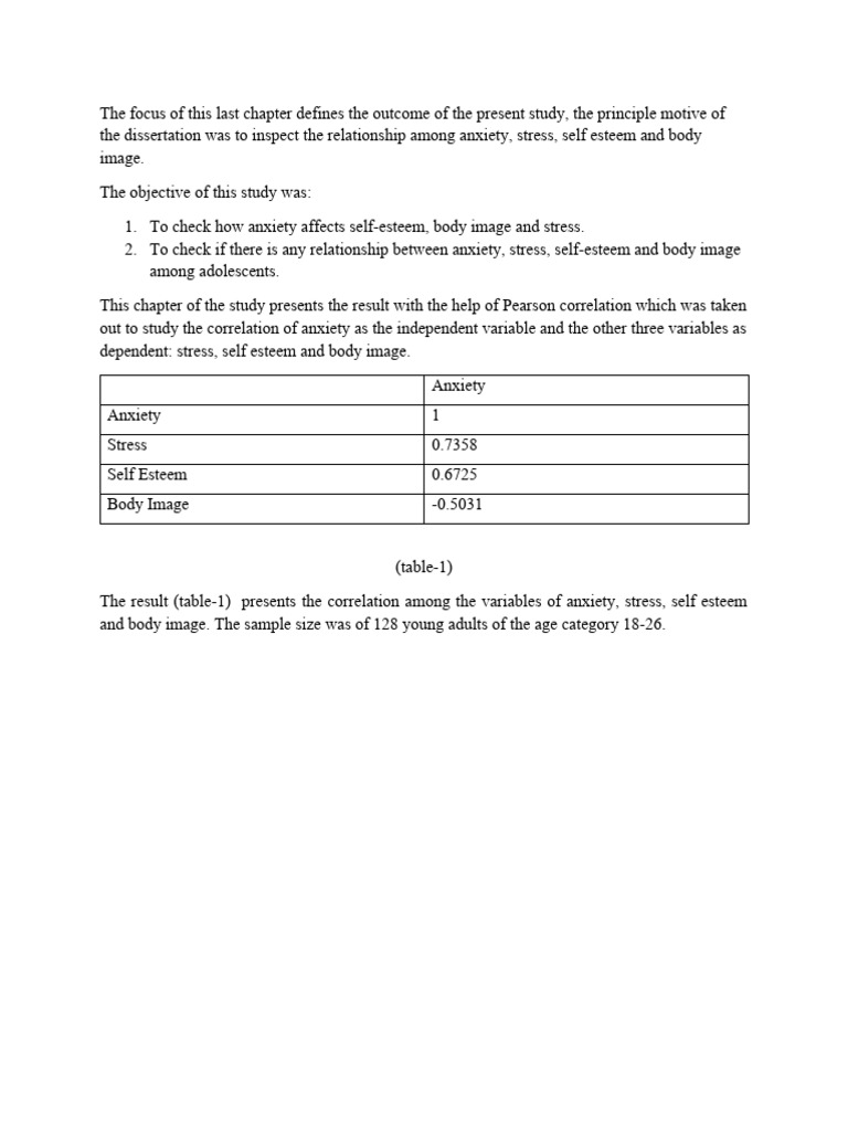 Document | PDF | Self Esteem | Anxiety