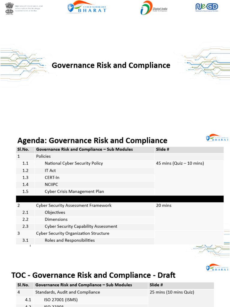 Cyber Surakshit Bharat-GRC | PDF | Computer Security | Security