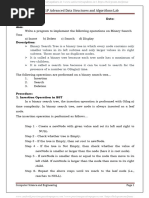 JNTUA Advanced Data Structures and Algorithms Lab Manual R20