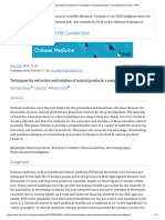 Techniques For Extraction and Isolation of Natural Products - A Comprehensive Review - PMC