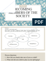 Becoming Members of The Society