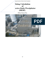 Sizing Calculation of Dry Electro-Static Precipitator (DESP)