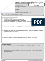 Balanced Unbalanced and Resultant Forces Revision Worksheet AQA GCSE (9 1) Science Physics