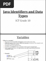 Java Variables Types