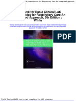 Full Download Test Bank For Basic Clinical Lab Competencies For Respiratory Care An Integrated Approach 5th Edition White PDF Full Chapter