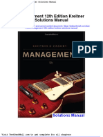 Full Download Management 12th Edition Kreitner Solutions Manual PDF Full Chapter
