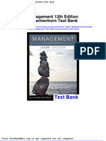 Full Download Management 13th Edition Schermerhorn Test Bank PDF Full Chapter