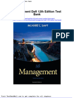 Full Download Management Daft 12th Edition Test Bank PDF Full Chapter