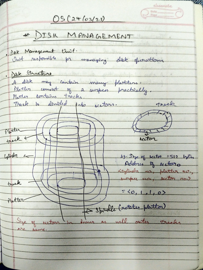 OS NOTES PARTH Pt. 4 - Disk and Memory Management | PDF | Études des ...