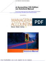 Full Download Managerial Accounting 13th Edition Warren Solutions Manual PDF Full Chapter
